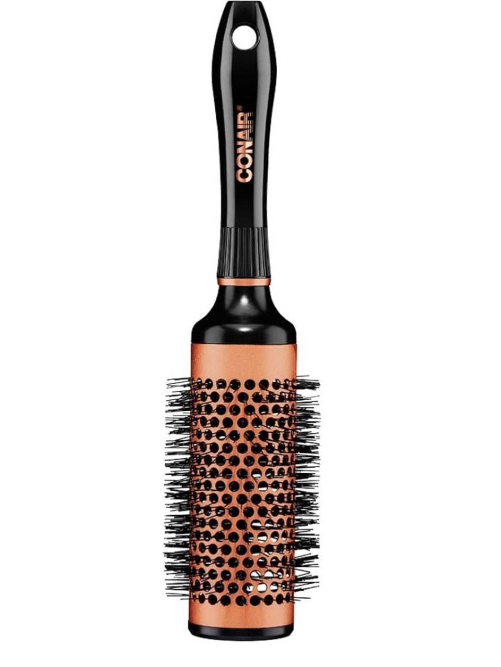 Conair Quick Blow-dry Copper Nylon Round Hairbrush, Copper
